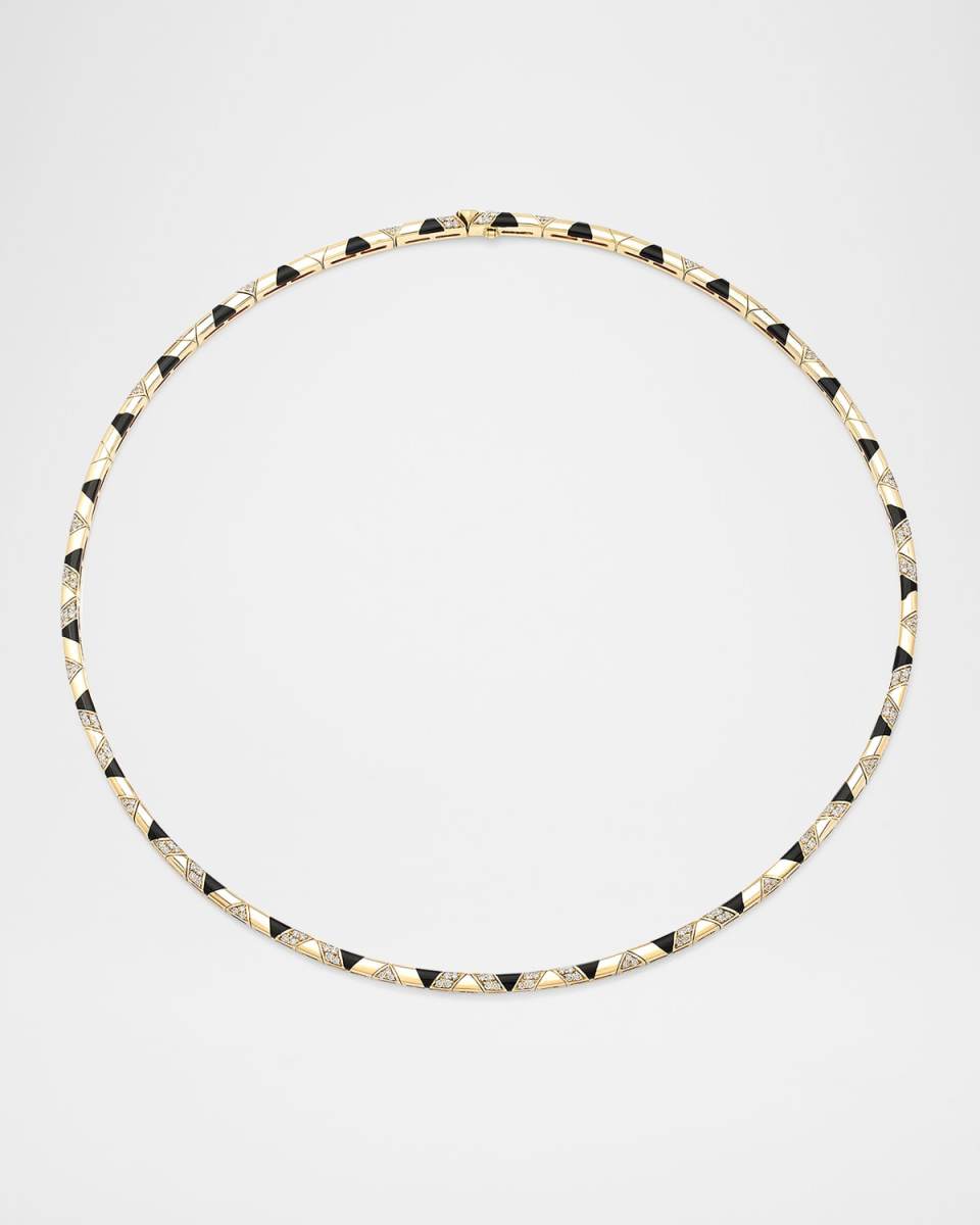18k Sadu Onyx Diamond Necklace